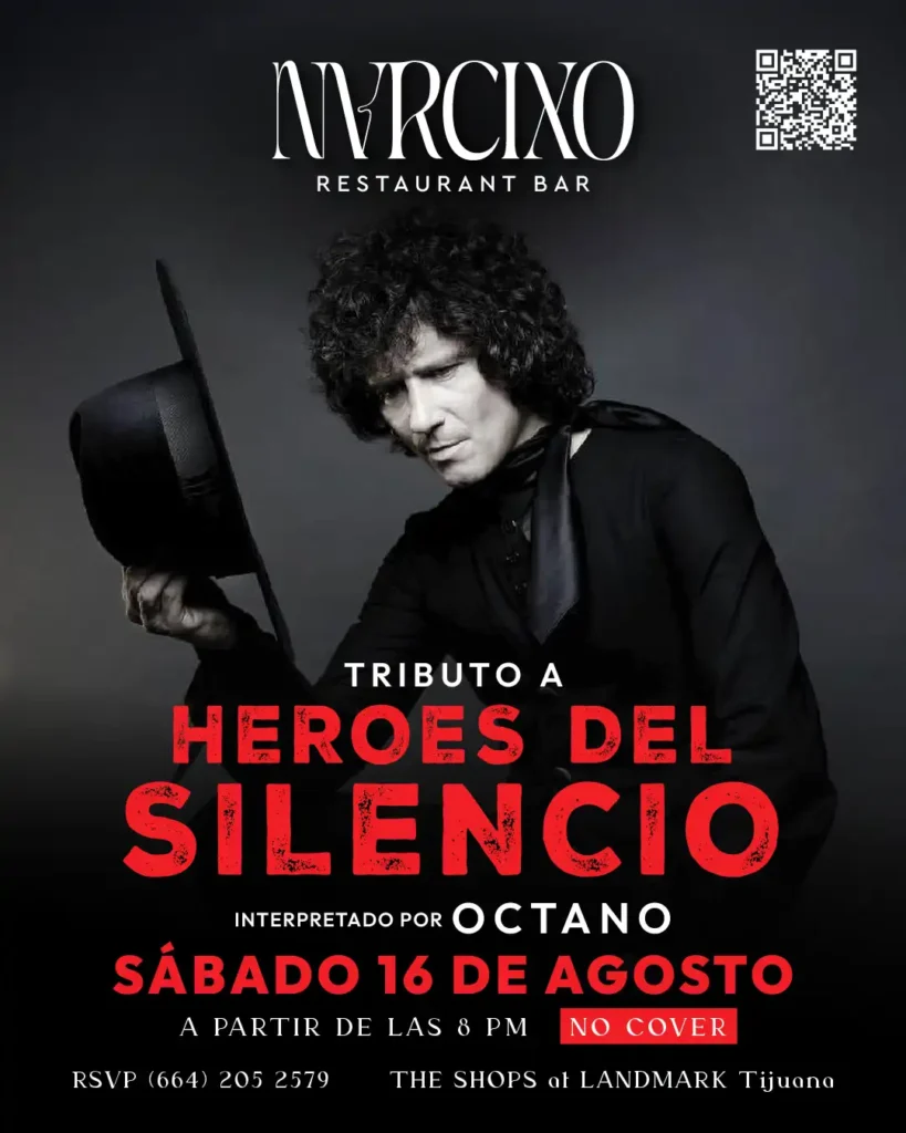 NARCIZO PRESENTA TRIBUTO A HEROES DEL SILENCIO SABADO 16 DE AGOSTO
