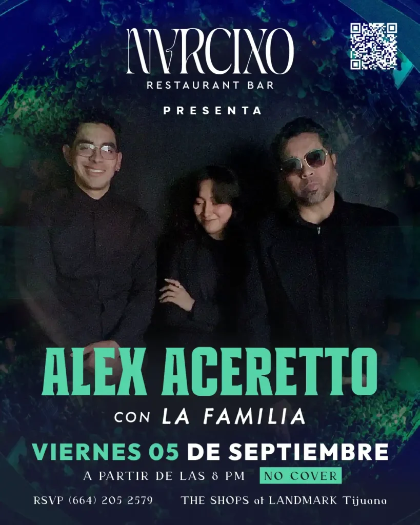 Narcizo presenta Alex Aceretto viernes 06 de septiembre